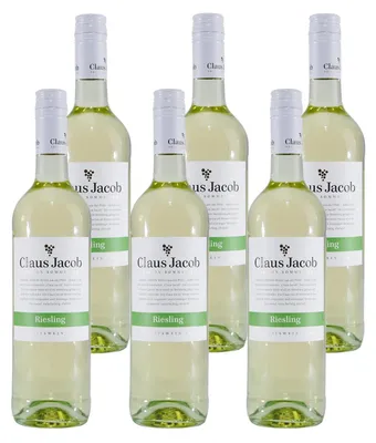Produktbild von Claus Jacob Riesling Qualitätswein (6 x 0,75L)