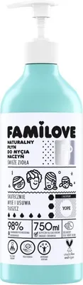 Zdjęcie produktu dla Yope Familove naturalny płyn do mycia naczyń, 750ml