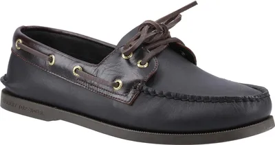 A single boat shoe is shown from a side-diagonal angle against a white background.