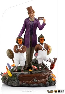 Produktbild von Iron Studios Charlie und die Schokoladenfabrik 1971 Willy Wonka Deluxe Art Scale Statue 25 cm IS13491