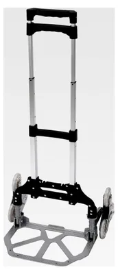 Produktbild von Treppensteiger Sackkarre, klappbare Treppensackkarre mit 6 Rädern für Möbel und Gepäck bis 165 lbs Tragfähigkeit, inklusive elastischem Bindeseil