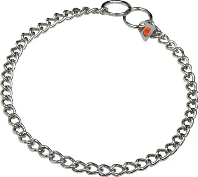 Zdjęcie produktu dla Obroża dla psa Hs Sprenger w kolorze srebrnym 2,5 mm ogniwa skręcone 45 cm