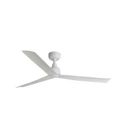 Image de Ventilateur de plafond à basse consommation avec télécommande pour l'extérieur Marine Blanc
