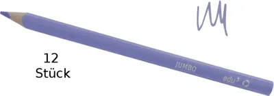 Produktbild von edu3 Jumbo Farbstifte Dreikant 12 Buntstifte violett