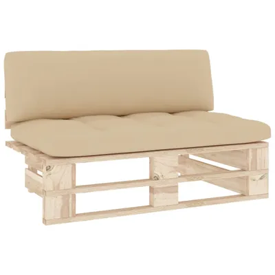 Produktbild von vidaXL Outdoor-Mittelsofa Paletten Imprägniertes Kiefernholz