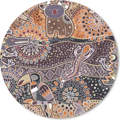 Produktbild von MuchoWow® Mauspad Mousepad Muster - Koala - Tiere - Australien 50x50 cm - Mousepads - Maus Mat - Pad - Mausunterlage - Vinyl