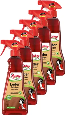 Produktbild von Poliboy Lederreiniger 5er Set, Sprühflasche - 1,875L, Inhalt jeweils 375 ml, Reinigung & Pflege