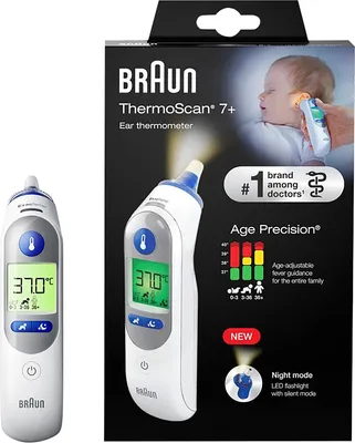 Produktbild von Braun Thermoscan 7+ Infrarot-Ohrthermometer 1 St