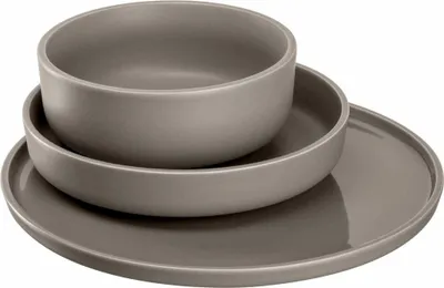 Produktbild von LEONARDO Roma, 4 Person(en), Keramik, Graubraun, Roma, 12 Stück(e)