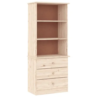 Obrázek produktu pro Knihovna se zásuvkami ALTA 60x35x142 cm masivní borové dřevo