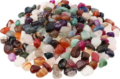 Produktbild von NKlaus 900g Trommelsteine Multi Mix 10 - 15 mm Heilsteine Edelsteine Schmuckstein Dekor 14699