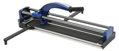 Immagine prodotto di Tagliapiastrelle da 60 cm - Tagliapiastrelle manuale - Doppia guida - Base in acciaio legato - Tagli di alta precisione - Per piastrelle da pavimento e da rivestimento - Blu