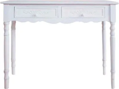 Produktbild von Casa Padrino Landhausstil Konsole Weiß 98 x 34 x H. 78 cm - Handgefertigter Landhausstil Konsolentisch