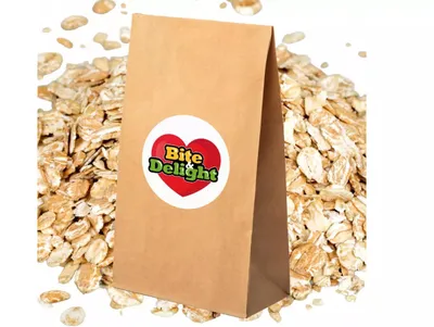 Produktbild von Bite&Delight Gersteflocken 25 kg – Vollkorn, ballaststoffreich, ohne Zusatzstoffe, ideal für Frühstück, Müsli, Backen, herzhafte Gerichte
