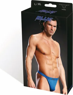 Zdjęcie produktu dla BLUE LINE Performance stringi z mikrofibry niebieskie L/XL