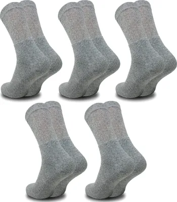 Zdjęcie produktu dla Skarpety sportowe Mężczyźni Kobiety Unisex 39-42 Szare Bawełniane Oddychające Przeciwpotowe Skarpety Tenisowe Skarpety Robocze Skarpety Robocze 10 par