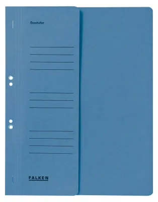 Obrázok produktu pre Viazacie očko A4 Manila-RC kartón 250g/m2 1/2 prednej strany Úradné zošitie modré Balenie 50 ks
