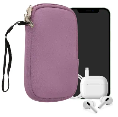Produktbild von kwmobile Neopren Handytasche für Smartphones M - 5,5" - Handy Tasche mit Reißverschluss - Handyhülle universal Lavendel