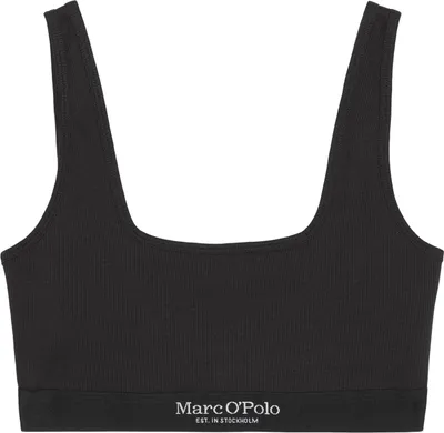 Produktbild von Marc O´Polo Damen Bralette Iconic Rib - Schwarz - Größe S