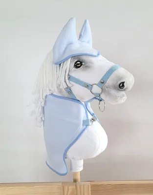 Produktbild von Hobby Horse A4 Set: Decke + Fliegenmuffs - Hellblau