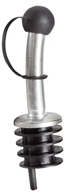 Produktbild von 2er Flaschenausgießer aus Metall EUROHOME® – aus Messing, Weißbronze und Kunststoff, 2,5x9,5x15,5cm – praktisches Küchenaccessoire