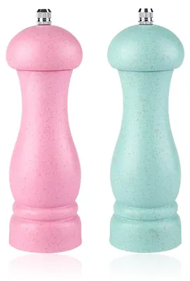 Gewürzmühlen-Set, 2er-Pack, manuell, einstellbarer Mahlgrad, 16,5 cm