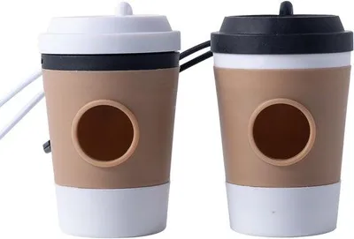 Produktbild von Hundehaufenbeutelhalter aus Kunststoff, Beutelhalter mit Kaffeebeuteln, Set aus 2 Stücken