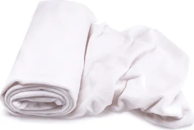 Obrázek produktu pro Pletená látka Minky s hladkým vzorem, bílá 50 x 160 cm