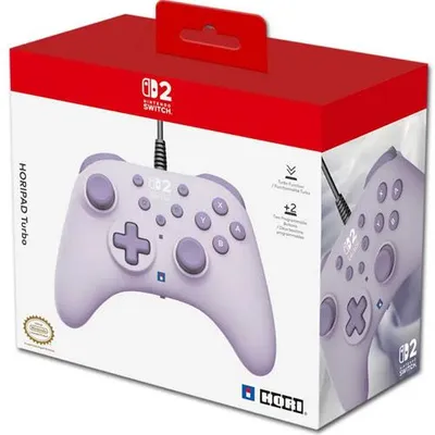 Produktbild von Hori NSX-104E, Gamepad, Nintendo Switch, Nintendo Switch 2, Nintendo Switch OLED, Schaltfläche Zurück, Capture button, Richtungstasten, Home button, Schaltfläche Start, Turbo-Taste, Kabelgebunden, USB, USB Typ-A