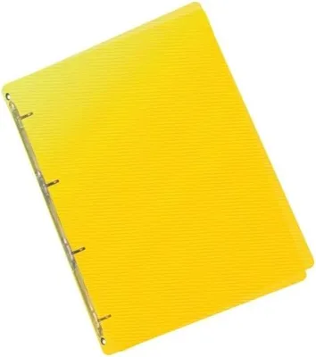 Immagine prodotto di raccoglitore a 4 anelli Trasparente A5, 25 mm, giallo
