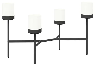 Immagine prodotto di vidaXL Porta piante bianco, 125 x 55 x 81 cm, in PP e acciaio