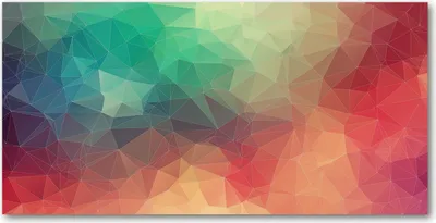 Produktbild von Tulup Glas-Bild -140x70- Wandkunst Dekorative Wand für Küche & Wohnzimmer - Kunst: modern & klassisch - Geometrische Figuren - Mehrfarbig
