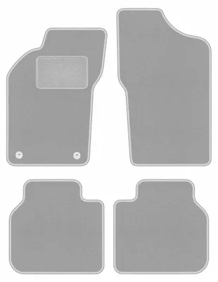 Obrázok produktu pre Velúrové autokoberce pre: Alfa Romeo 155 1995-1999 (sedan) – sada 4 ks, sivé, na mieru – Wielganizator OSLO