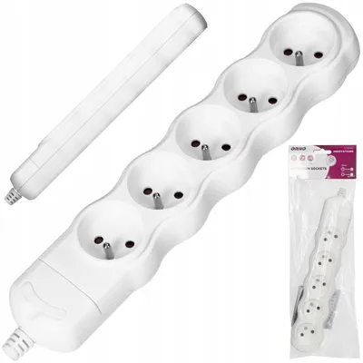 Produktbild von Orno OR-AE-13266/W Anschlussleiste 5 Steckdosen Schutzkontakt