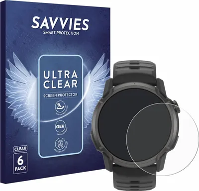 Produktbild von 6x Für Coros Apex 4 (42 mm) Schutzfolie Savvies Displayschutz Display Schutz Folie Klar Transparent