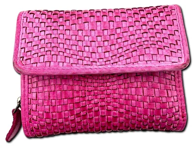 Produktbild von Florence Damen Portemonnaie Geldbörse fuchsia pink Leder 12x10x3cm D2OPF102P4