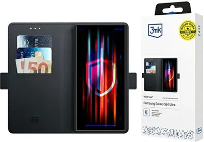 Produktbild von 3MK Wallet Case, Geldbörsenhülle, Samsung, Galaxy S24 Ultra, 17,3 cm (6.8"), Schwarz