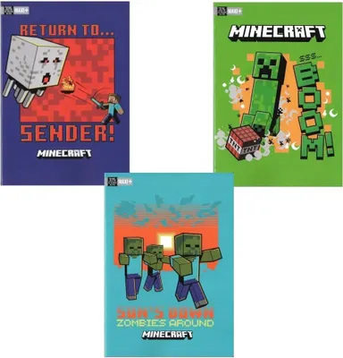 Zdjęcie produktu dla Notatnik A4 Minecraft Jolly 50 kartek, 3 rodzaje, asortyment
