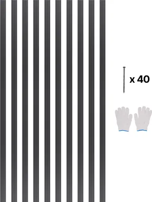 Zdjęcie produktu dla Obrzeże Ogrodowe Vevor Aluminiowe 10 Szt 1524X43X1.6Mm Mocne I Trwałe
