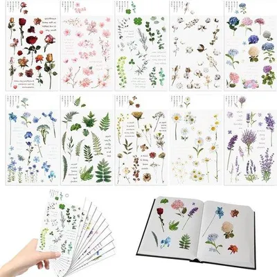 Produktbild von 160 Stück transparente Vintage-Scrapbooking-Sticker für DIY-Fotoalbum und Sammelalbum.