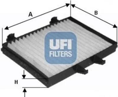 Produktbild von UFI 53.128.00 Innenraumfilter Pollenfilter für MITSUBISHI SPACE WAGON (N9W, N8W)