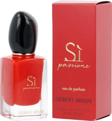 Produktbild von Giorgio Armani Sì Passione, Frauen, 30 ml, Nicht nachfüllbare Flasche, A floral fruity fragrance, structured around Sì key markers, revealed with the radiance of the..., Spray, ALCOHOL, PARFUM / FRAGRANCE, AQUA / WATER, HYDROXYCITRONELLAL, ALPHA-ISOMETHYL IONONE, LIMONENE,...