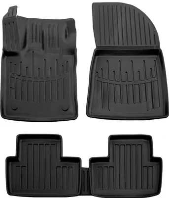 Image de 3D Tapis De Sol en Caoutchouc Premium Pour Renault Captur Depuis 2019 5pcs, Bord Haut, Noir, Antidérapant, Toutes Saisons