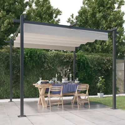 Immagine prodotto di Il gazebo Living Store con tetto retrattile 3x3 m crema
