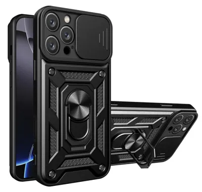 Image de Techsuit Camshield Back Cover Housse pour Apple iPhone 16 Pro - Noir