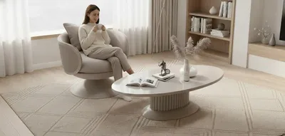 Zdjęcie produktu dla Nowoczesny zestaw foteli ze stolikiem kawowym do nowoczesnego wystroju salonu