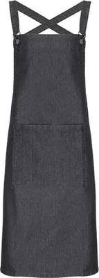 Immagine prodotto di Grembiule da barista Premier Workwear PR129 - Lunghezza 86 cm e larghezza 72 cm - Colore: Nero Denim (circa Pantone 433) - Taglia: Unica