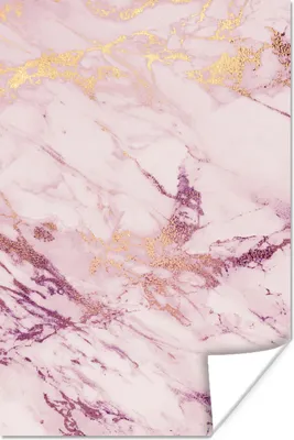 Produktbild von MuchoWow® Poster Marmor - Lila - Rosa 20x30 cm - Papierdruck
