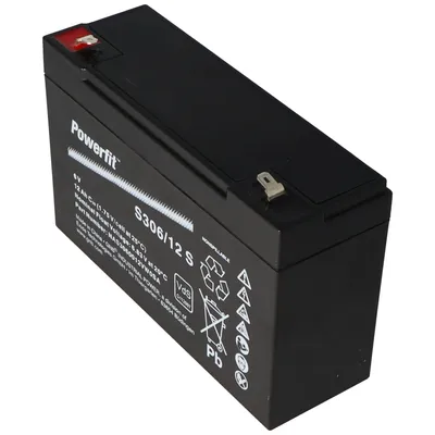 Zdjęcie produktu dla Bateria ołowiowo-kwasowa Exide Powerfit S306 / 12 z złączami Faston 4,8 mm, napięcie 6V, pojemność 12000mAh