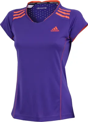 Produktbild von adidas Badminton Climachill Shirt Women Gr.2XS night flash-solar red (S09176)